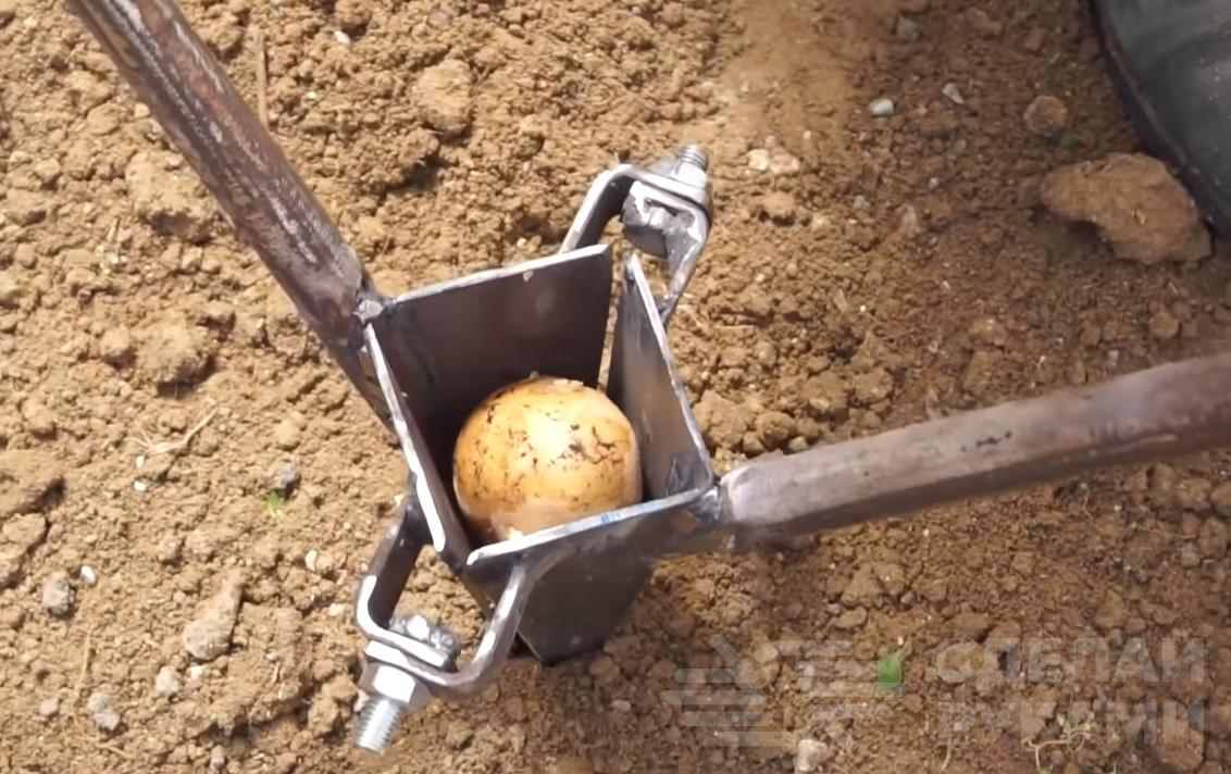 Приспособление для посадки картофеля своими руками