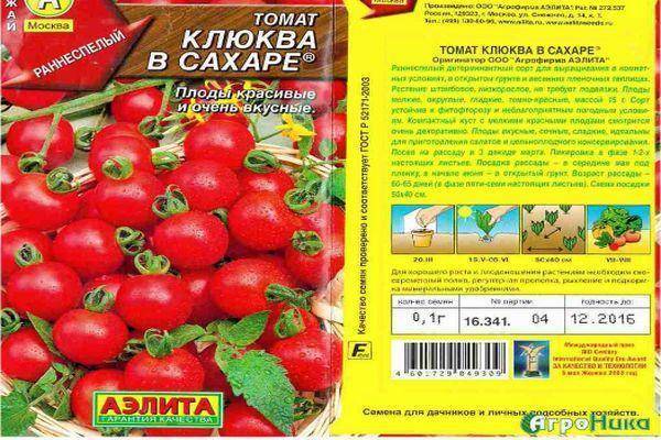 Клюква в сахаре: популярный сорт мелкоплодных томатов