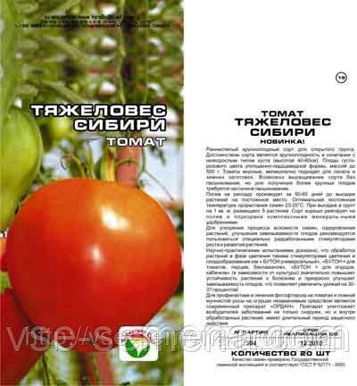 Томат "гордость сибири": описание сорта, характеристики плода и фото
