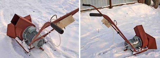 Снегоуборщик из триммера: как сделать снегоуборочную машину из мотокосы своими руками? самодельный снегоочиститель из бензокосы