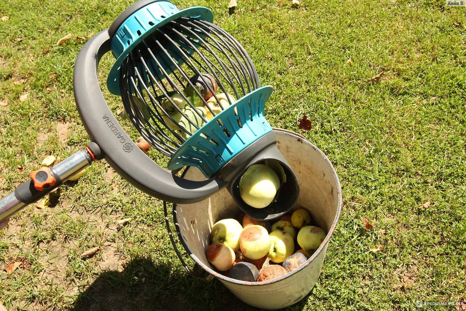 О плодосборниках Gardena (Гардена): плодосъемник ролл для сбора яблок
